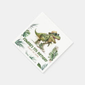 Serviette En Papier Tyronasaurus Rex Dinosaur fête d'anniversaire (Coin)