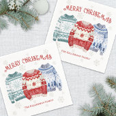 Serviette En Papier Ugly Sweater Holiday Christmas Party
