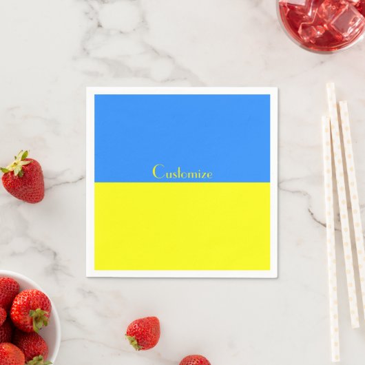 Serviette En Papier Ukraine Drapeau bleu jaune Thunder_Cove (En situation)