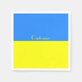 Serviette En Papier Ukraine Drapeau bleu jaune Thunder_Cove (Devant)