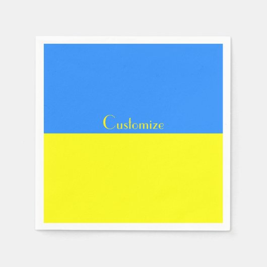 Serviette En Papier Ukraine Drapeau bleu jaune Thunder_Cove (Devant)