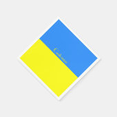 Serviette En Papier Ukraine Drapeau bleu jaune Thunder_Cove (Coin)