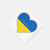 Serviette En Papier Ukraine Drapeau bleu Jaune Thunder_Cove Naples (Coin)