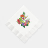Serviette En Papier Ukrainian heraldry trident tryzub blooming flowers (Coin)