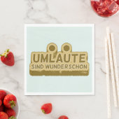 Serviette En Papier Umlaute sind wunderschön Geman (En situation)