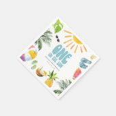 Serviette En Papier Un à la fête d'anniversaire de la piscine solaire (Coin)