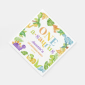 Serviette En Papier Un A-Saurus Dinosaur 1ère fête d'anniversaire (Coin)