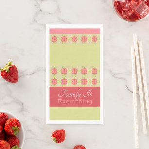 Serviette En Papier Un accent floral artistique