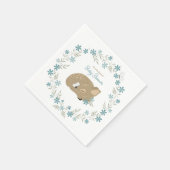 Serviette En Papier Un adorable Baby shower de la Faune (Coin)