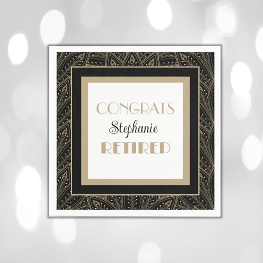 Serviette En Papier Un air élégant ! Serviettes de retraite