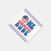 Serviette En Papier Un Américain 4 juillet premier anniversaire (Coin)