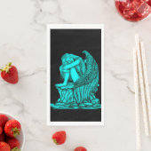 Serviette En Papier Un ange endormi sur la pierre (En situation)