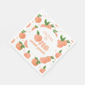 Serviette En Papier Un anniversaire doux comme une pêche (Coin)