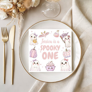 Serviette En Papier Un Anniversaire éffrayant Napkine mignonne Fantôme