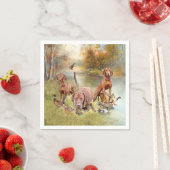 Serviette En Papier Un aristocrate polyvalent dans la Vizsla hongroise (En situation)