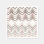 Serviette En Papier un arrière - plan blanc aux points brun et rouge (Devant)