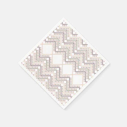 Serviette En Papier un arrière - plan blanc aux points brun et rouge (Coin)