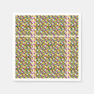 Serviette En Papier un arrière - plan multicolore avec des carrés et d