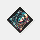 Serviette En Papier Un astronaute dans l'espace ! (Coin)