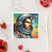 Serviette En Papier Un astronaute dans l'espace ! (En situation)