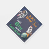 Serviette En Papier Un astronaute photo dans l'espace extra-atmosphéri (Coin)