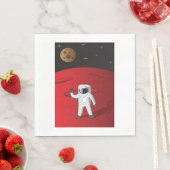Serviette En Papier Un astronaute sur Mars Space Explorer Red Planet (En situation)