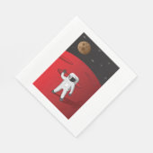 Serviette En Papier Un astronaute sur Mars Space Explorer Red Planet (Coin)