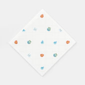 Serviette En Papier Un avec les éléments premier anniversaire (Coin)