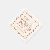Serviette En Papier Un Baby shower À Tarte Un Peu Cutie Favoriser (Coin)