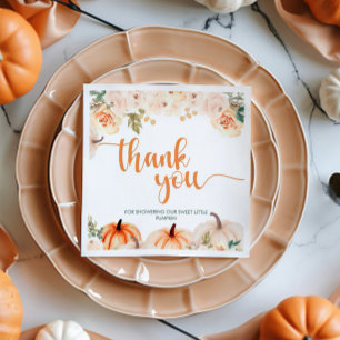 Serviette En Papier Un Baby shower Automne Un Peu Citrouille
