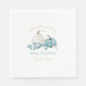 Serviette En Papier Un Baby shower Automne Un Peu Citrouille (Devant)