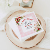 Serviette En Papier Un baby shower de fraise Berry