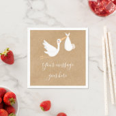 Serviette En Papier Un Baby shower de livraison spécial / Saupoudrer (En situation)