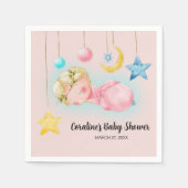 Serviette En Papier Un Baby shower de petite fille doux (Devant)