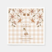 Serviette En Papier Un Baby shower idiot d'oie (Devant)
