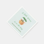 Serviette En Papier Un Baby shower Plante Un Petit Jardin De Sprout (Coin)