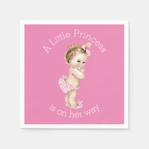 Serviette En Papier Un Baby shower Princesse Rose