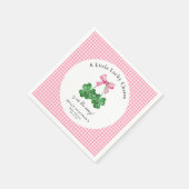 Serviette En Papier Un Baby shower Shamrock Un Peu Chanceux (Coin)