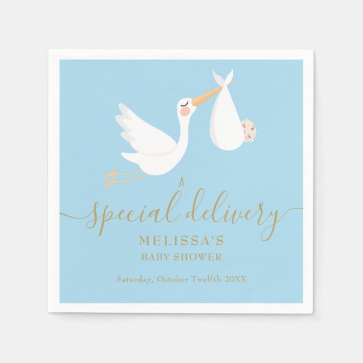 Serviette En Papier Un Baby shower spécial de livraison/aspersion (Devant)