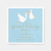 Serviette En Papier Un Baby shower spécial pour les couples de chaudiè (Devant)