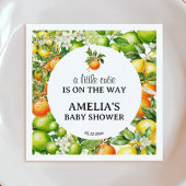Serviette En Papier Un Baby shower Verdoyant De Petite Cutie Citrus