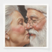 Serviette En Papier Un baiser du père Noël (Devant)
