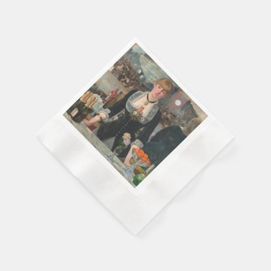 Serviette En Papier Un bar aux Folies-Bergère Edouard Manet (Coin)