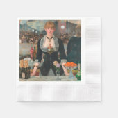 Serviette En Papier Un bar aux Folies-Bergère Edouard Manet (Devant)