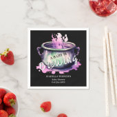 Serviette En Papier Un bébé brasse | Baby shower Halloween (En situation)