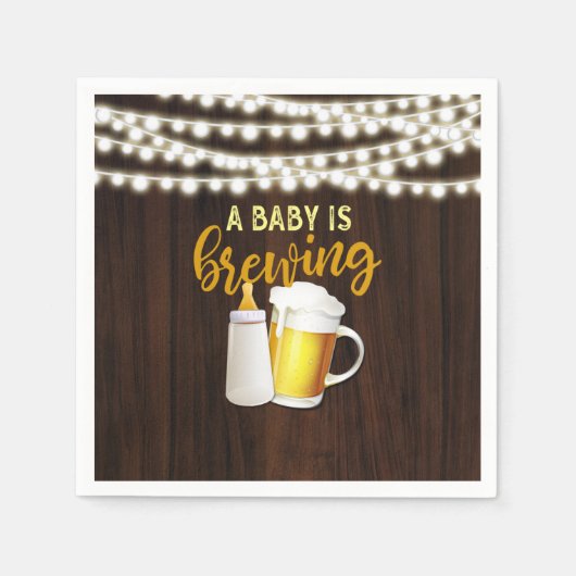 Serviette En Papier Un bébé brasse de la serviette (Devant)