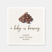 Serviette En Papier Un bébé brasse du Baby shower (Devant)