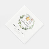 Serviette En Papier Un bébé brasse du Baby shower (Coin)