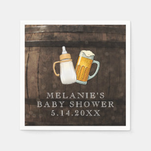 Serviette En Papier Un bébé brasse du Baby shower