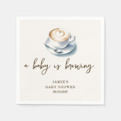 Serviette En Papier Un bébé brasse du Baby shower (Devant)